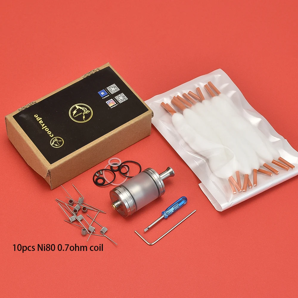 Taifun GTR RTA 23mm MTL Single Coil Vaporizer vape Atomizer 316ss 4ML Capacity Top padding Rebuildable E-cigarette Tank