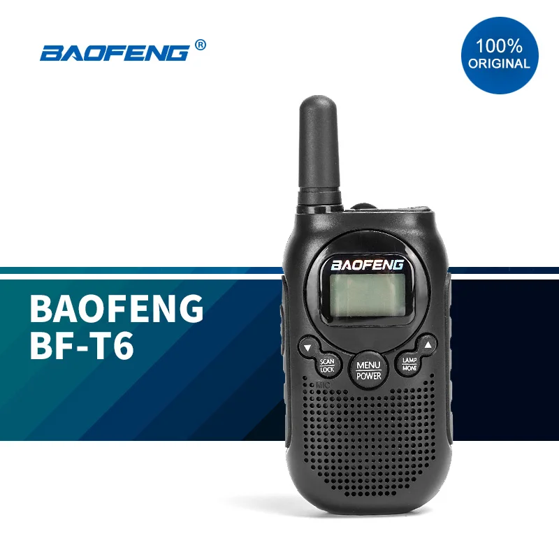 Новинка 2020 Бесплатная лицензия Baofeng BF-T6 рация лучший подарок для детей детское