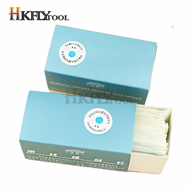 Round Suture needle surgery tool microsurgery nylon monofilament wire round harmless needle surgical instrument 10pc/set surgical needle tool