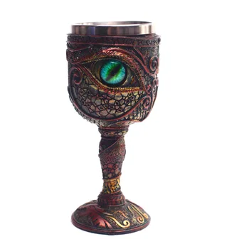 

Stainless steel dragon eyes coffee mugs cool cups and mugs goblet drinkware