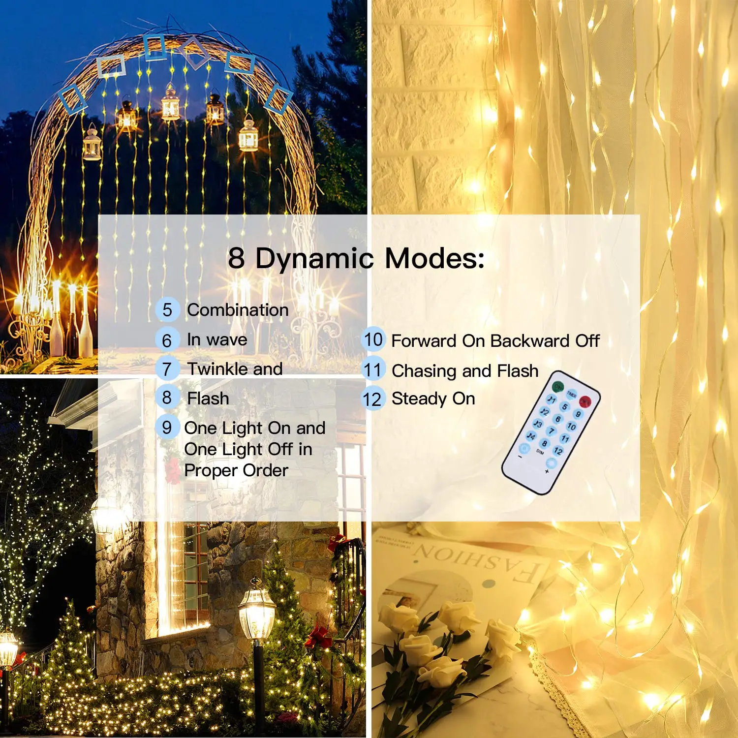 LED garland curtain string lights Remote Control fairy light Home decoration on the window Wedding party light string led decor LED garland curtain string lights Remote Control fairy light Home decoration on the window Wedding party light string led decor