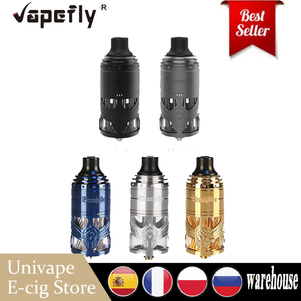 Оригинальный испаритель Vapefly брюнhilde MTL RTA емкостью 5 мл с одной катушкой и 6