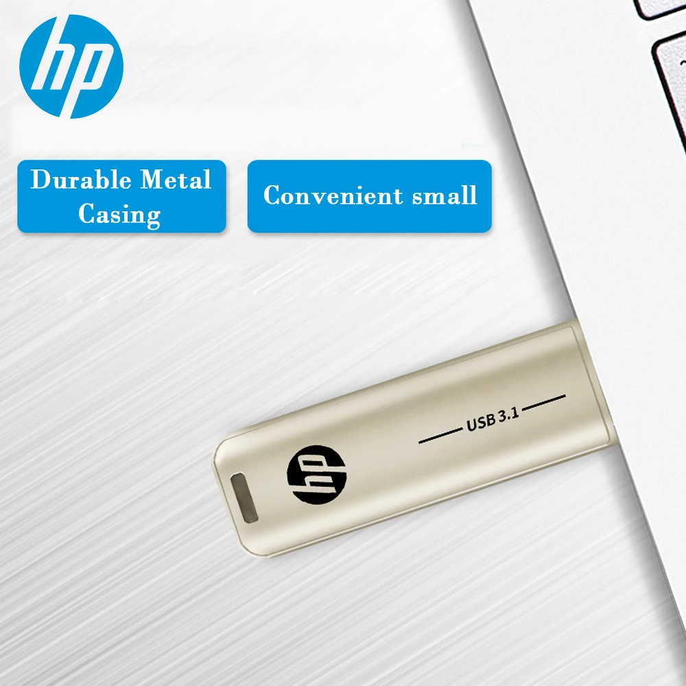 Металлический мини флеш накопитель HP Usb 3 1 128 ГБ 64 32 портативный карта памяти