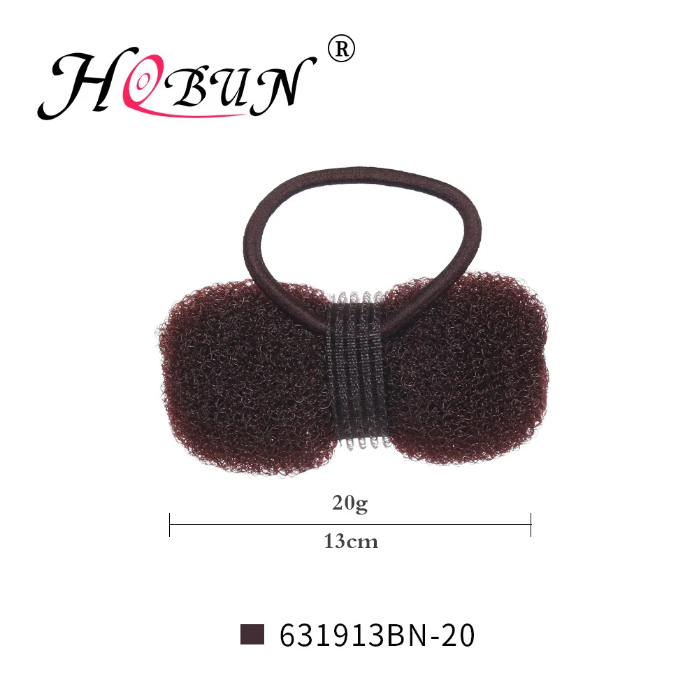 Brown 20G HOBUN, 6319, женские булочки для волос, Пончик, волшебный Поролоновый спонж, легкие женские Инструменты для укладки волос, эластичные петли, женские аксессуары для волос - Цвет: Brown 20G
