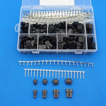 

2.5mm Pitch 2 3 4 5 Pin JST SM Connector Male and Female Plug Housing Connector Adaptor Assortment Kit 560Pcs(560Pcs)