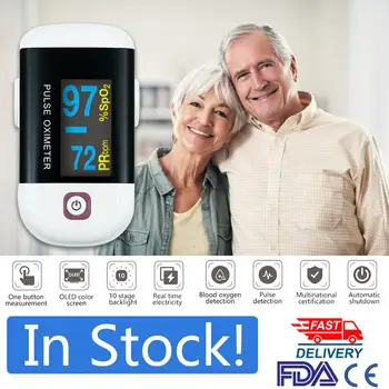

Blood Oxygen Monitor Finger Pulse Oximeter Oxygen Saturation Monitor Fast Shipping within 72 hours (without Battery) dropship
