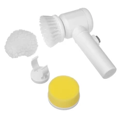 5 em 1 handheld banheira escova cozinha pia do banheiro ferramenta de limpeza eficiente limpeza toalete banheira escova elétrica