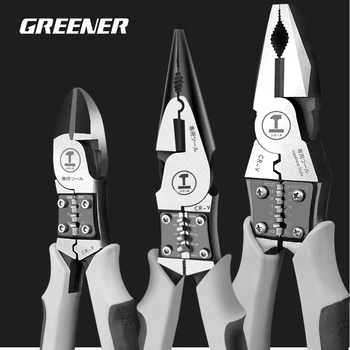 Greenery Multifunctional Universal Diagonal Pliers Needle Nose Pliers Hardware Tools Universal Wire Cutters Electrician 1