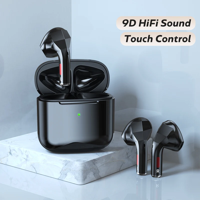 

Wireless Headphones Bluetooth 5.0 Earphones Sport Waterproof Earbuds 9D Stereo Gaming Headsets Fingerprint Touch With Microphone
