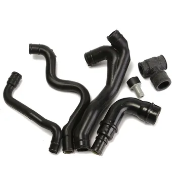

New 6 Pcs/Set Black Engine Crankcase Breather Hose Kit For VW Jetta Golf MK4 1.8T AWW AWP 1999 - 2003