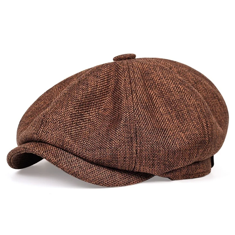 кепка женская кепка мужская Men's Herringbone Style Berets Retro Woolen Top Felt Hat Fashion Wild Casual Berets Flat Berets red beret men Berets