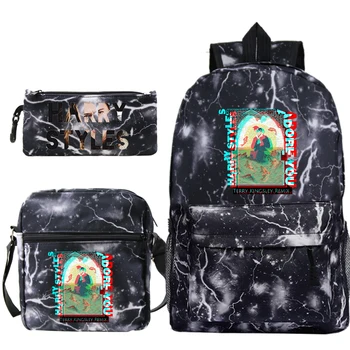 

Men/women Mochila Harry Styles Fine Line Backpack 3Pcs/Set with Pencil Case Shoulder Bag Teenager School Bag Boy Girl Travel Bag