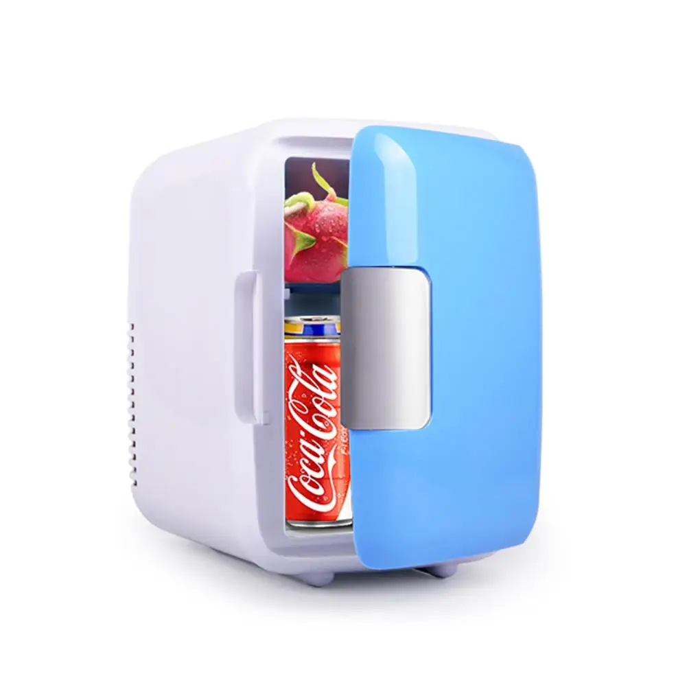 12 V/220 VMini Холодильники Морозильник охлаждение, отопление коробка для домашнего офиса автомобиля в общежитии двойного назначения прохладное теплое спальное место баночное пиво - Название цвета: Blue