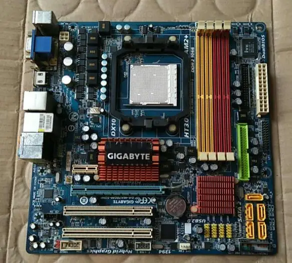 Оригинальная материнская плата для Gigabyte разъем AM2/AM2 + DDR2 16 ГБ USB2.0 DVI HDMI VGA