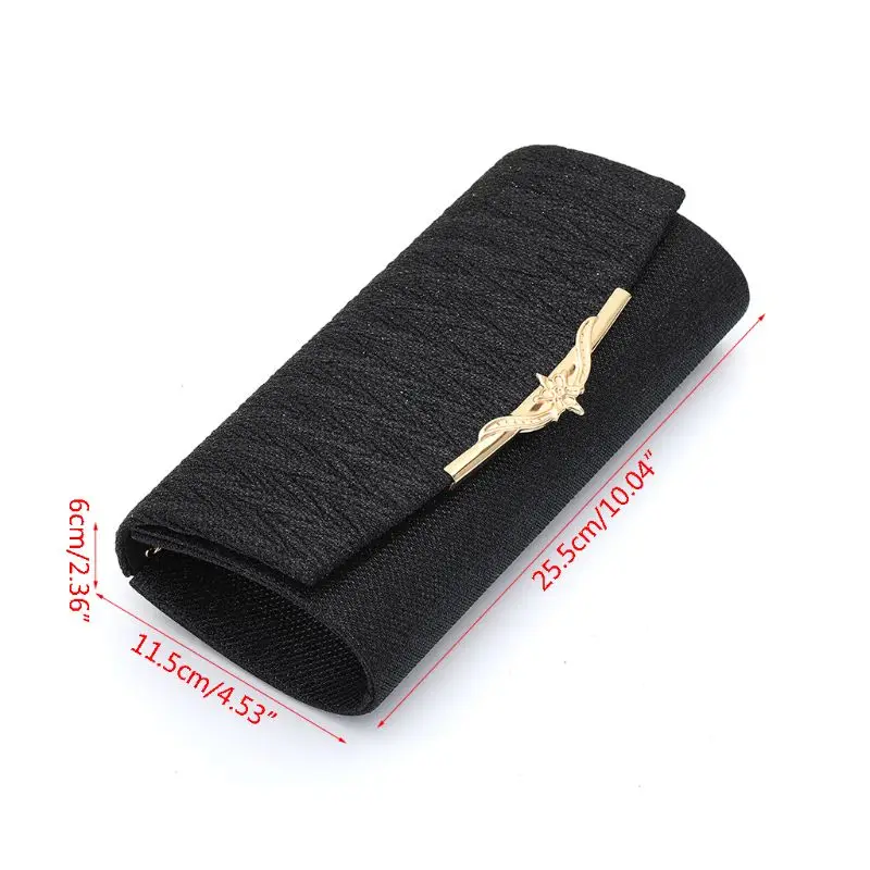 Women's Evening Shoulder Bag Bridal Clutch Party Prom Wedding Envelope Handbag D0UD