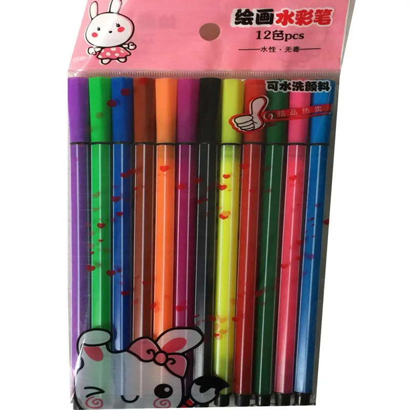 2 yuan shop for watercolor pen children's brush kindergarten washable art painting color pen nontoxic graffiti pen 36 colors