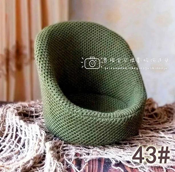 Зеленый newborn photography prop 100 days baby small sofa ceative comfortable baby sofa for photography shooting studio baby posing - Цвет: Зеленый