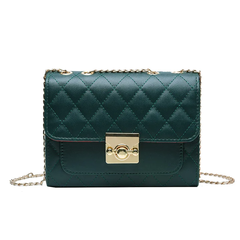 

Winter New Style Fashion Bags 2019 Rhombus Chain Bag Korean-style Fashion Shoulder Oblique Handbag Simple Fashion