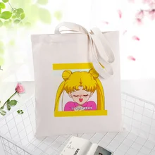 Желтая серия сумки вместительная сумка для покупок сумка на заказ Печать текстовый логотип DIY ежедневное использование эко экологическая многоразовая утилизация холст