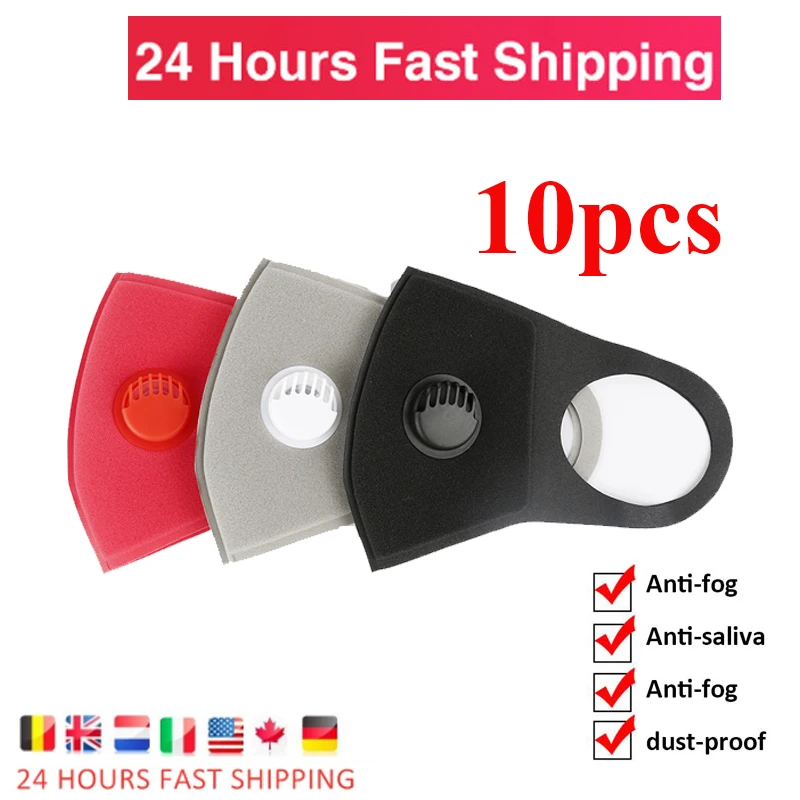 

Anti Dust Mask Anti Pollution N95 Masks PM2.5 Activated Carbon Filter Insert Can Be Washed Reusable Mouth PK FFp3 KF94