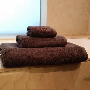 

Towels Towel Three-Piece Cotton Spa Beauty Salon Bath Towel Set Embroidered Logo