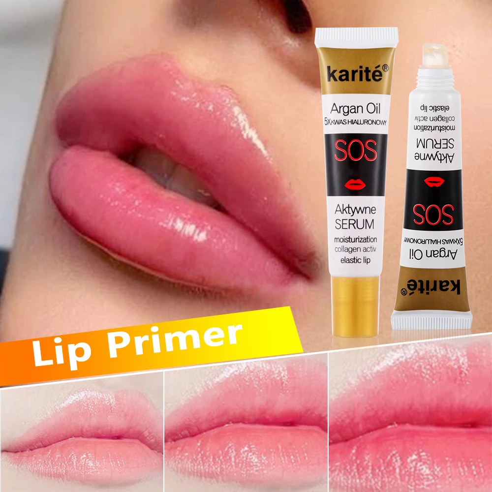 Fruity Transparent Lip Plumper Oil Plumper liquid Lip serum Moisturizing Lips Care Lip Primer