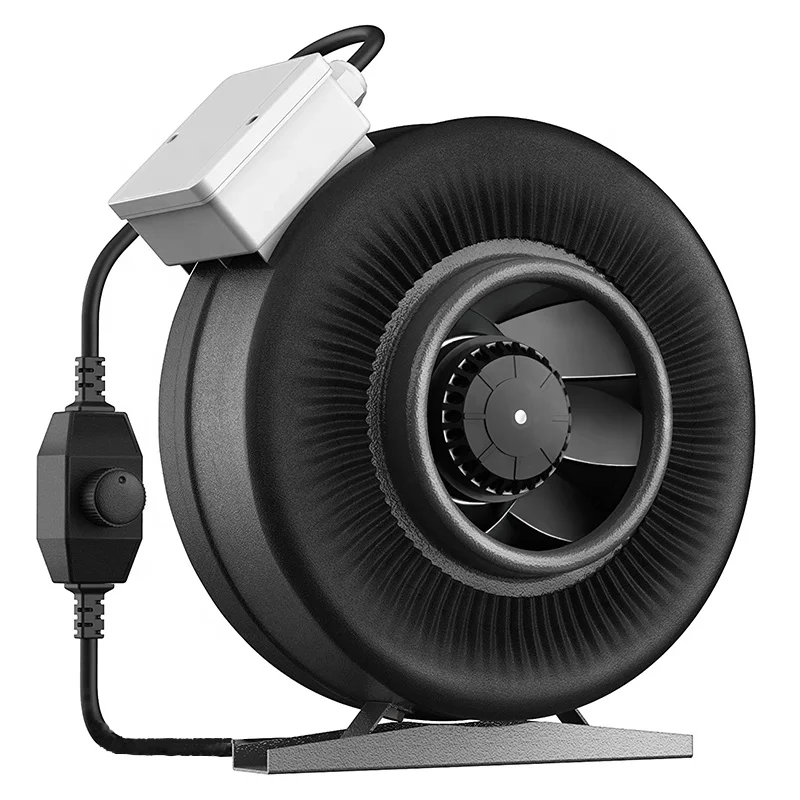 4'' 5'' 6'' 8'' 10'' 12.5 Inch Inline Duct Booster Fan Hydroponic Ventilation HVAC Exhaust Blower for Grow Tent Air Conditioning