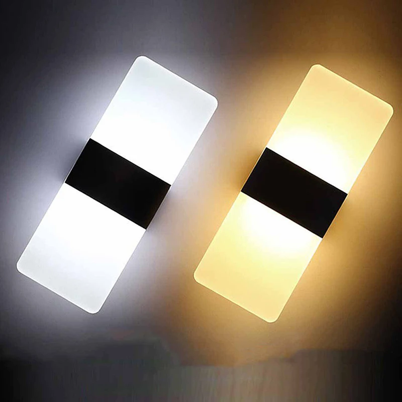 NEW Modern Minimalist LED Aluminum Lamp Bedside Lamp Wall Lamp Room Bathroom Mirror Light Direct Creative Aisle Light