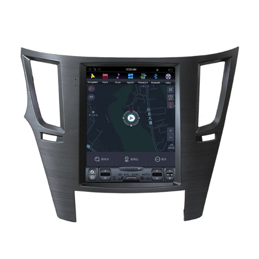 For Tesla style Android 9.0 Car GPS Navigation For Subaru Legacy Outback 2009 2010 2012 2013 2014 head unit multimedia radio tape recorder20