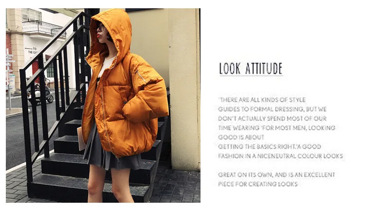 Winter Coat Men's down Coat Cotton-padded Jacket Sub-Short Cotton-padded Clothes Men And Women through Wear Thick Korean-st