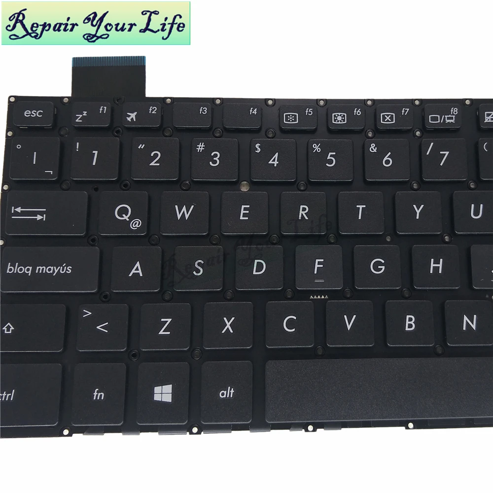 Teclado Espanhol para Laptop Asus Placas de Impressão para Notebook com 407 Teclado de substituição - Imagem 3