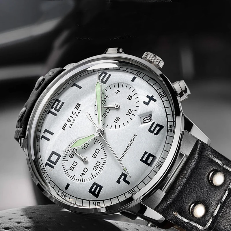 Новая мода ультра-тонкие мужские часы 30 метров Водонепроницаемость минеральное стекло кожаный ремешок кварцевые наручные часы для мужчин подарки