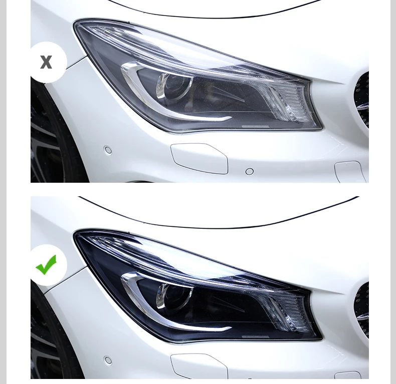 Lsrtw2017 для cla180 cla200 cla45 cla250 cla mercedes benz черная прозрачная защитная пленка для автомобильных фар из ТПУ с защитой от царапин
