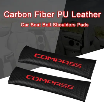 

2PCS Car Seat Belt Covers Shoulder Padding For JEED Compass Car Seatbelt Cover Auto Accessories Interior