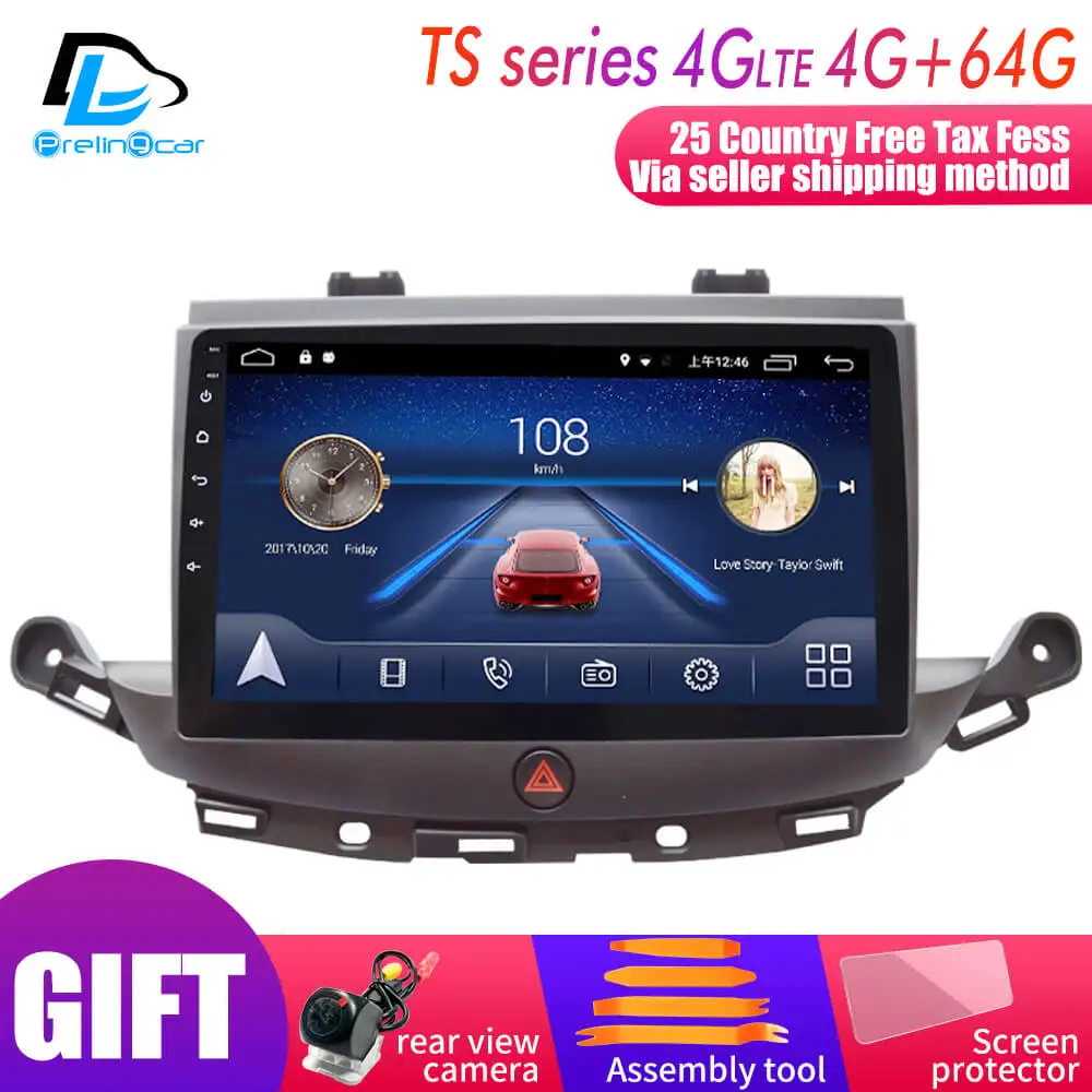 4G LTE Android 9.0 car gps multimedia video radio player in dash for Opel ASTRA K years autoradio navigation stereo - Цвет: TS player 4G64G