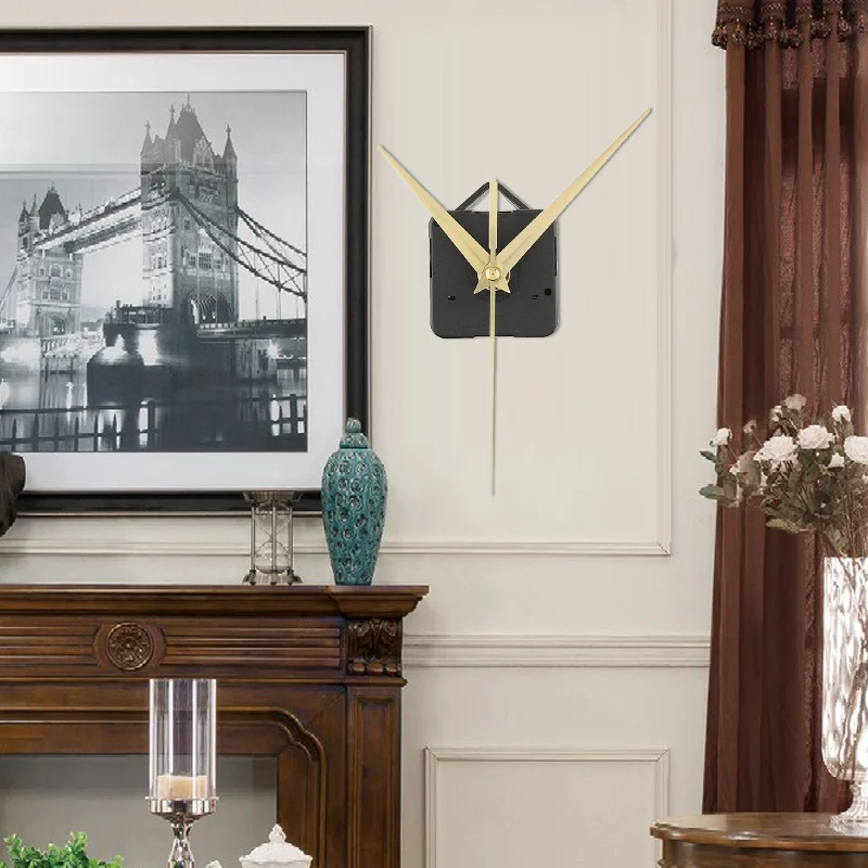 Качественные Часы с механическим ходом детали инструмент Золотые стрелки Тихая