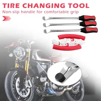 

Durable Tire Changing Levers Classic Delicate Motorcycle Bicycle Tire Changing Levers Spoon Kit Tool with Wheel Rim Protector