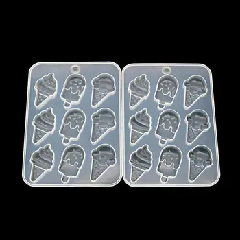 

Kawaii Popsicle Silicone Molds DIY Epoxy Resin Ice Cream Cabochon Tools Mould Handmade Jewelry Craft Dried Flower Charms