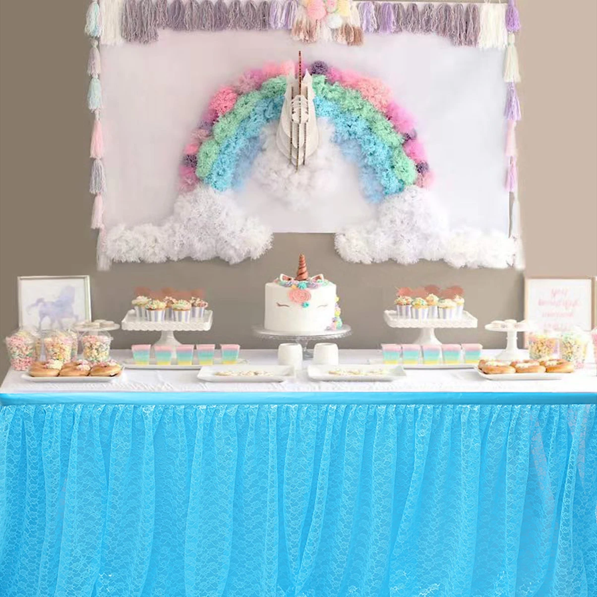 Wedding Tulle Tutu Table Skirt Party Birthday Festive Baby Shower Decor | Дом и сад