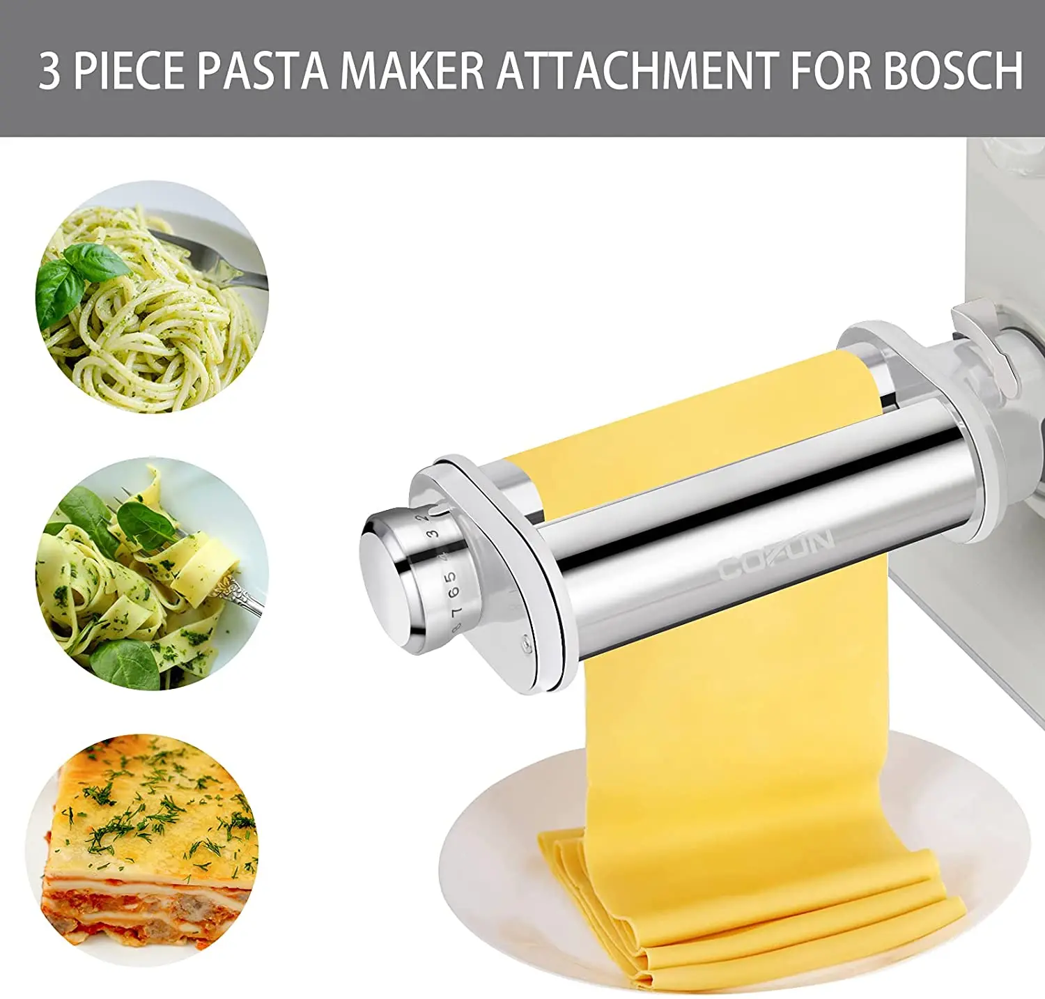 For Bosch Pasta Roller Attachment Kitchen Mixer MUM2&5, Pasta