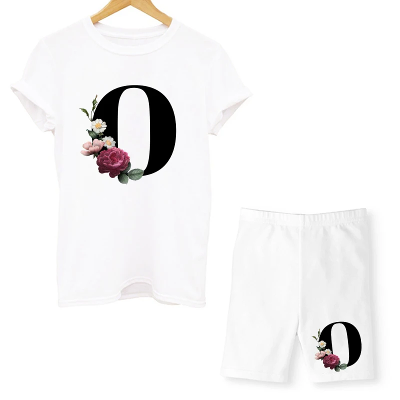 midi skirt co ord Women Two Piec Set Letter T Shirts And Shorts Set Summer Short Sleeve O-neck Casual Joggers Biker Shorts Sexy Outfit For Woman two piece sets