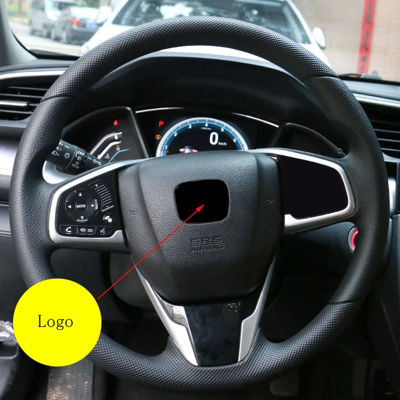 

For Honda Civic 10th Generation Civic Car Logo for Honda Civic Red Label/black Label/blue Label Car Steering Wheel Label Sticker