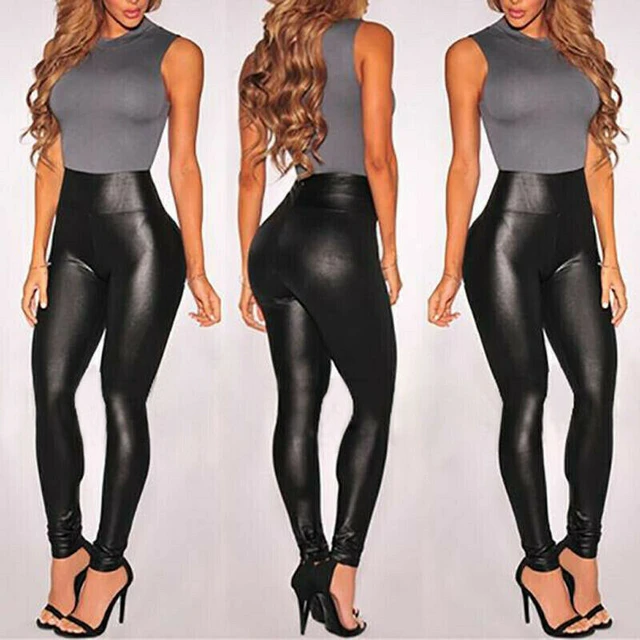 S-5xl Women Sexy Leggings Pu Leather Leggings Push Up Hip Women Skinny  Pants Trousers Slim Legging Plus Size - Leggings - AliExpress