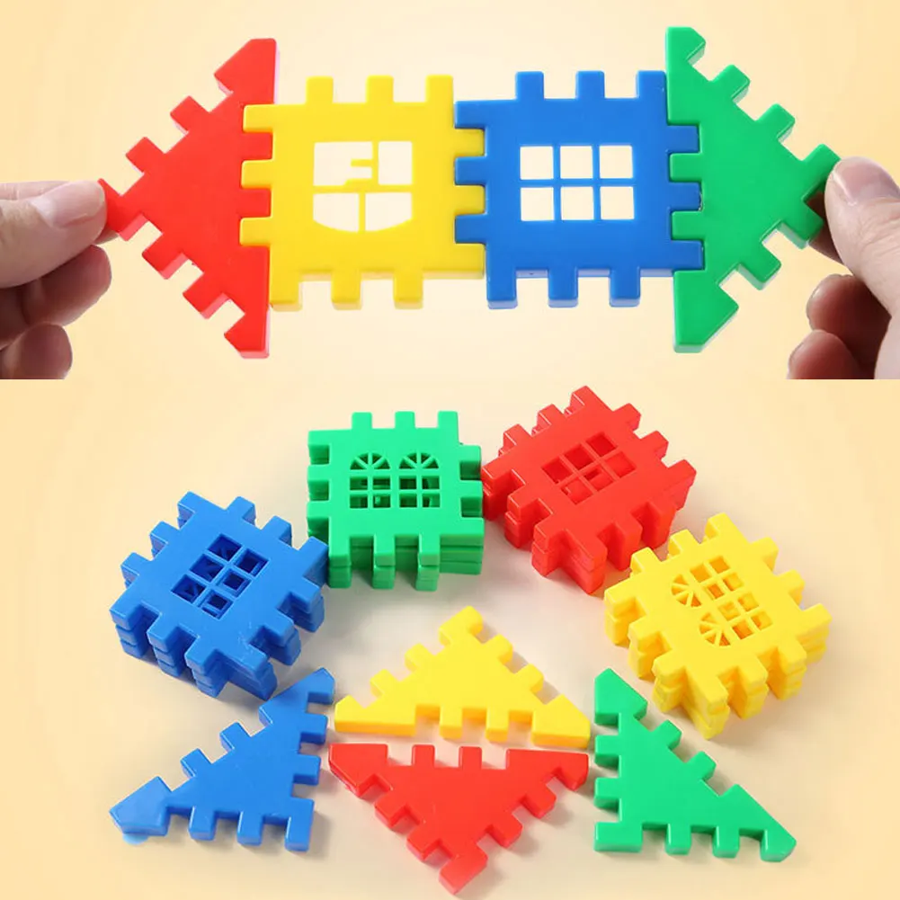 1 набор, пластиковые строительные блоки для дома, Обучающие строительные блоки, соединяющиеся в сборке, развивающие игрушки