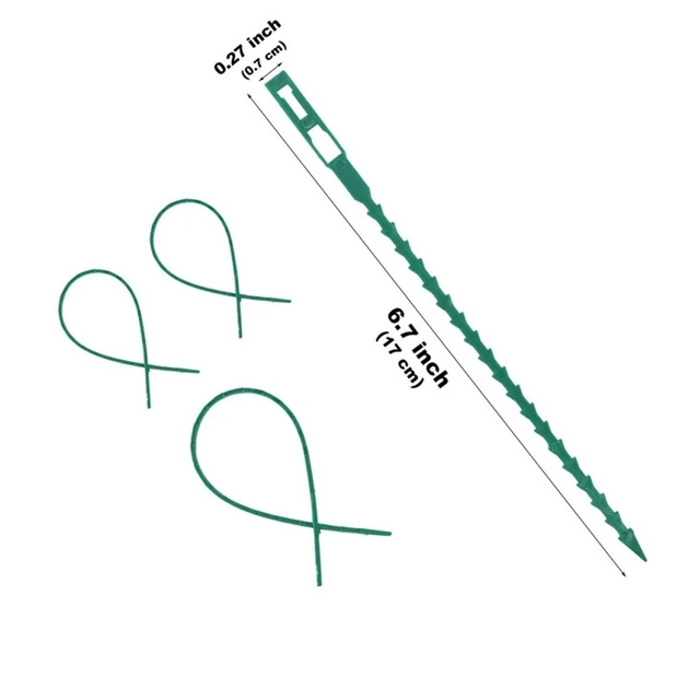 10/20 db 17 22 Cm Újrafelhasználható Kerti Kábelkötegek Növényi Tartó Cserjék Rögzítőfa Reteszelő Nylon Állítható Műanyag Szerszámok - Image 4