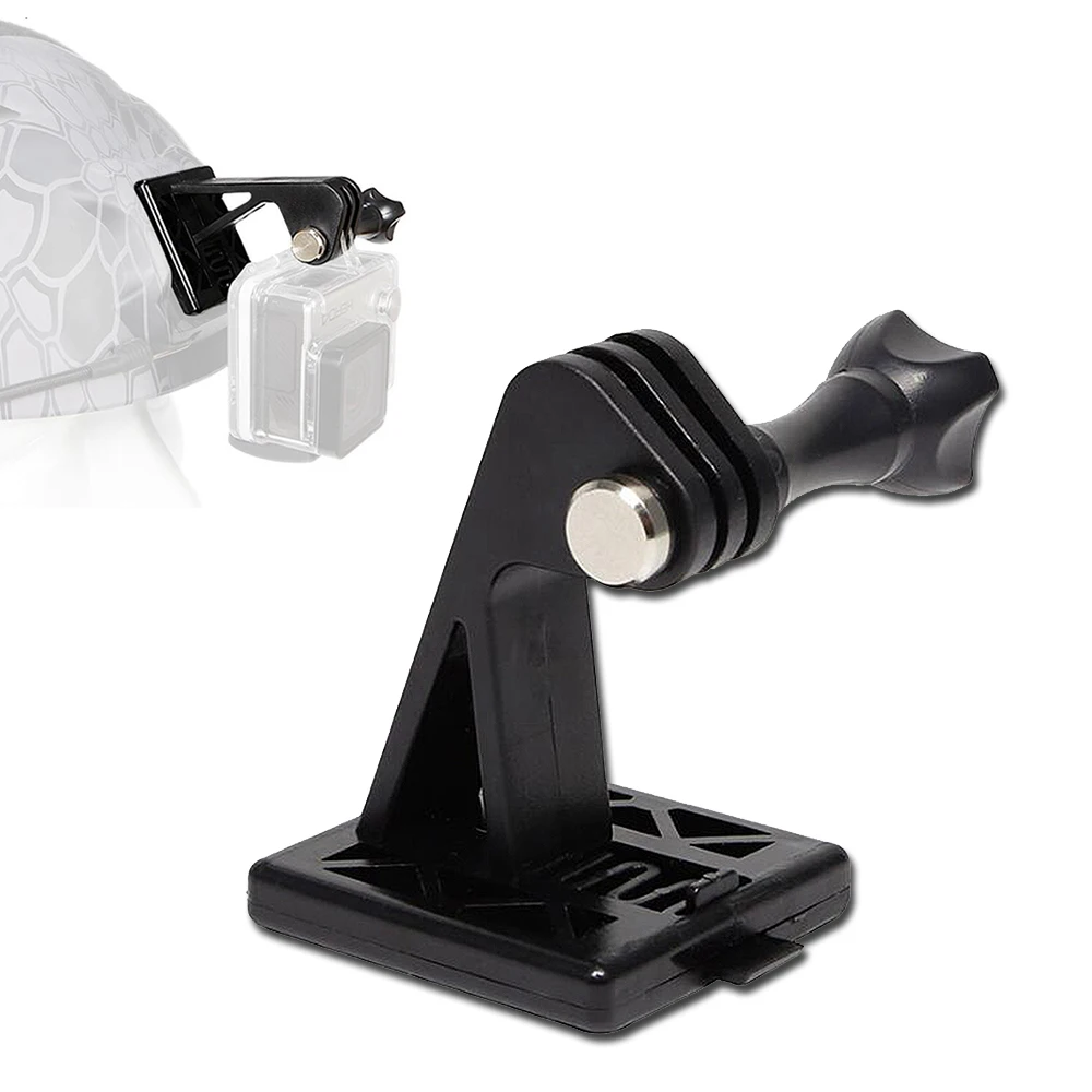

Sports Camera Helmet Adapter Stand for Gopro Nylon Plastic Spring Lightweight Guide Rail Mount Fixed Holder Hunting Accessories