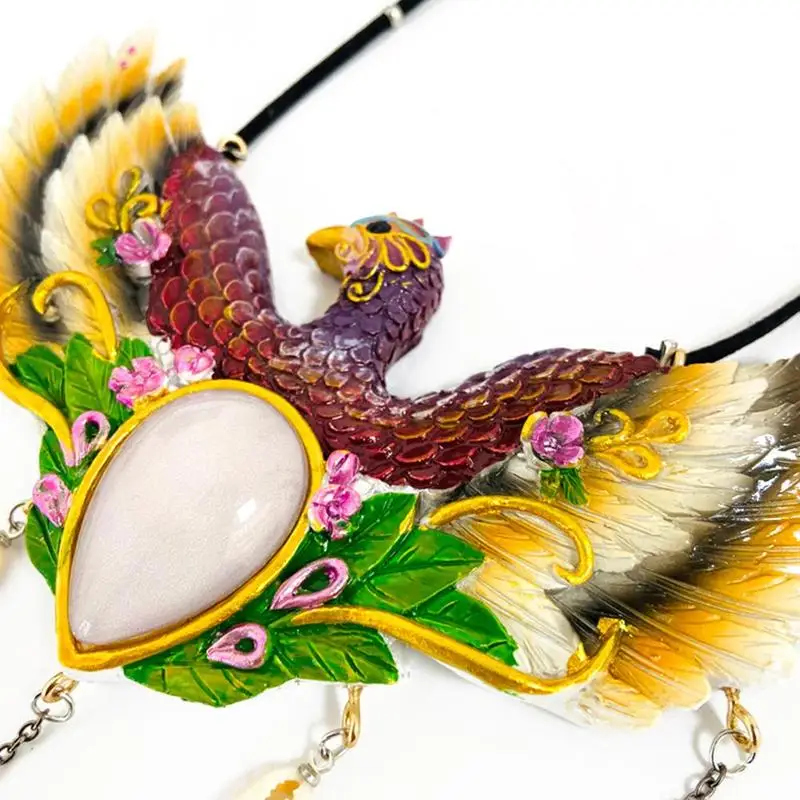 5 Color Creative Fashion New Animal Phoenix Resin Pendant for Home Wall Decoration Crafts Ornaments