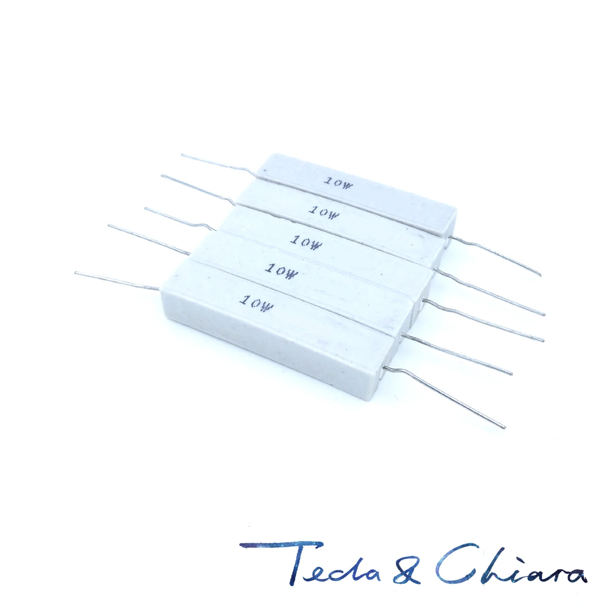 High Quality 10Pcs 300 ohm R 300R 300ohm 5% 10W Cement Ceramic Power Horizontal Resistor Resistance Free shipping | Обустройство дома