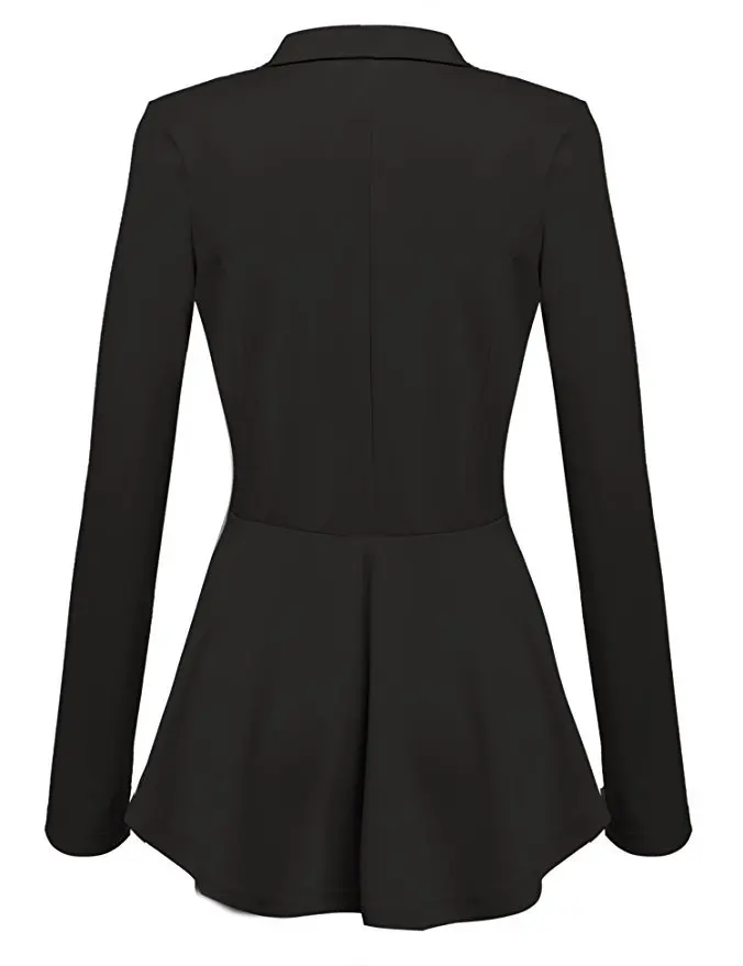 CINESSD Double Breasted OL Office Ladies Blazer Women Autumn Business Notched Long Sleeved Work Suit Jackets Outerwear Coat