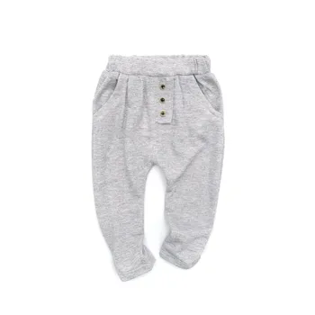 

Toddler pp pants new spring baby clothing boys girls cotton terry solid harem trousers kids clothes